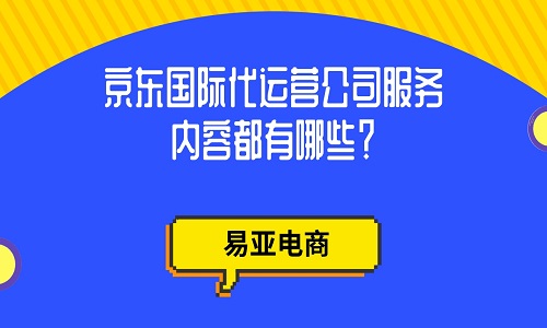 <b>京东国际代运营公司服务内容都有哪些？</b>